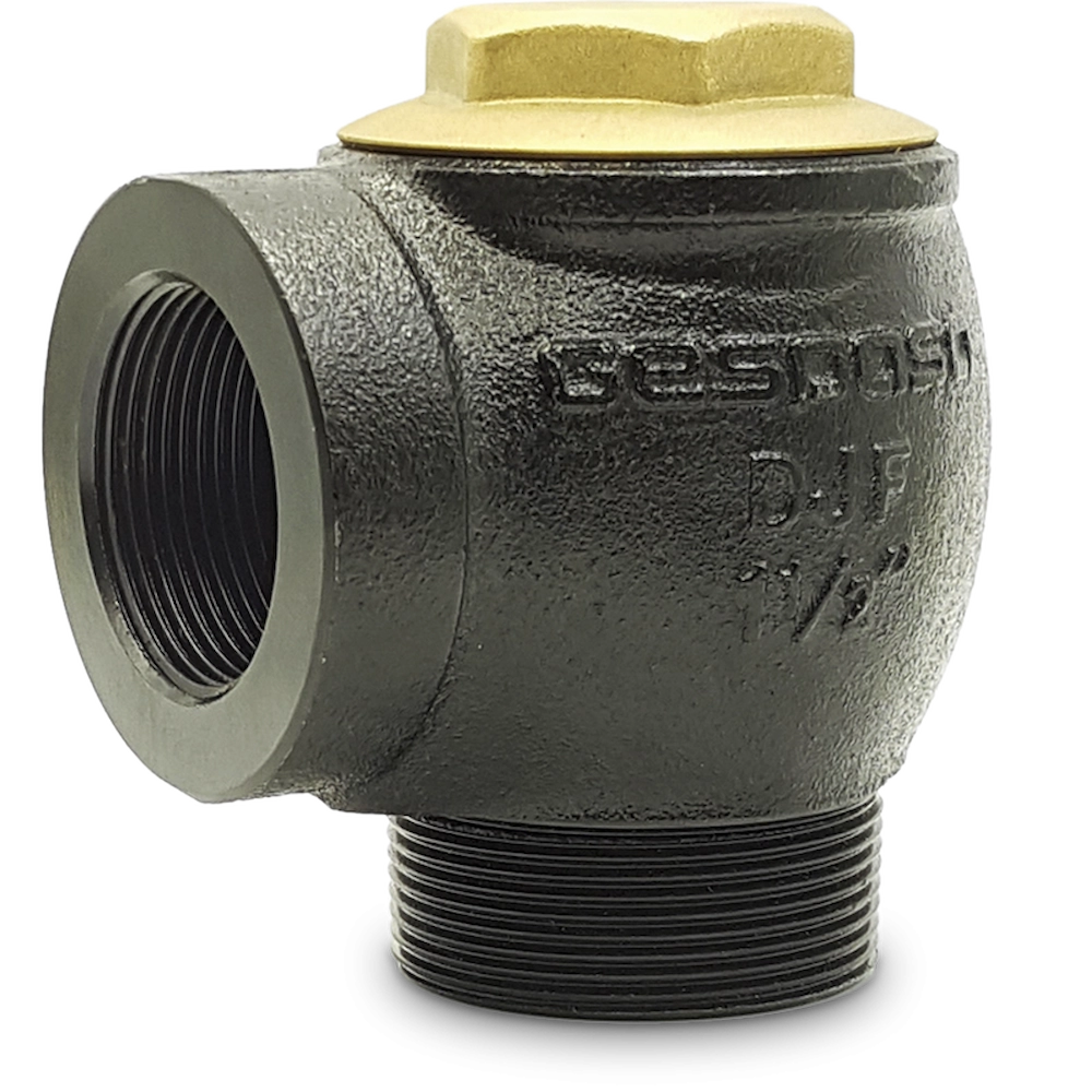 1 1½' ANGLE CHECK VALVE M2' or F1½' inlet · F1½' outlet