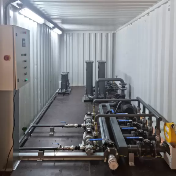 Filtration Equipment in a 20' container