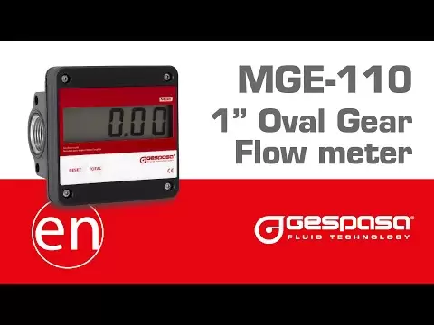 MGE-110 · Electronic Aluminium Meter with oval gears